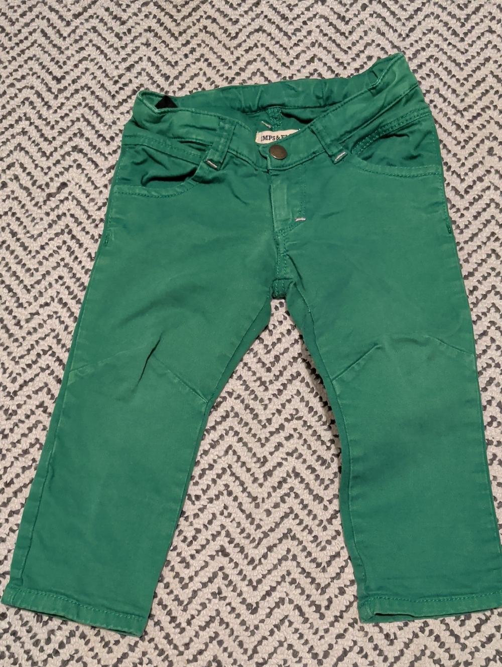 Imps & Elfs Green Stretch Twill Kids Pants